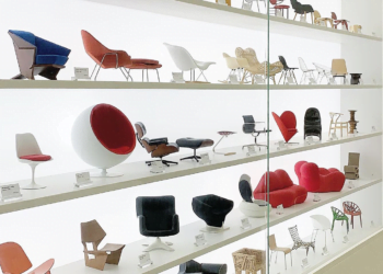 Miniatures of Mid Century Modern lounge chairs